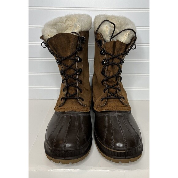 Sorel Other - SOREL Crusader Steel Shank Suede Rubber Wool Lined Boots Mens Size 8 Made in USA